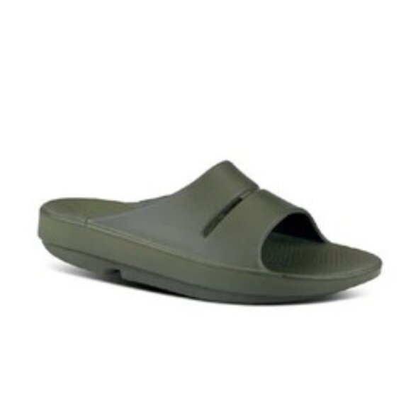 Oofos recovery, slide sandals, Greene size Men 3 Women 5 - Picture 2 of 6